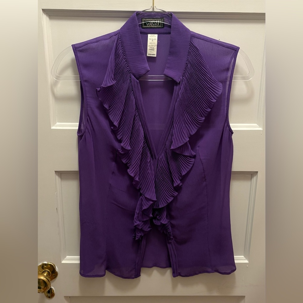 Gianni Versace Purple Blouse
